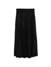 Eleh Elasticated Patterned Skirt In Black