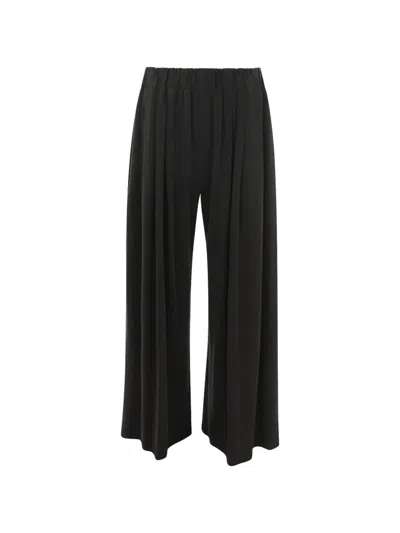 Eleh Elasticated Pleated Trousers In Black