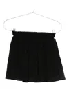 Eleh Elasticated-waist Pleated Skirt In Black