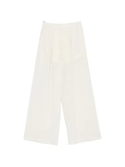 Eleh Elasticated-waistband Palazzo Pants In White