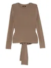 Eleh Fine-knit Jumper In Brown