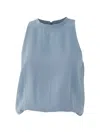 Eleh Gathered Top In Blue