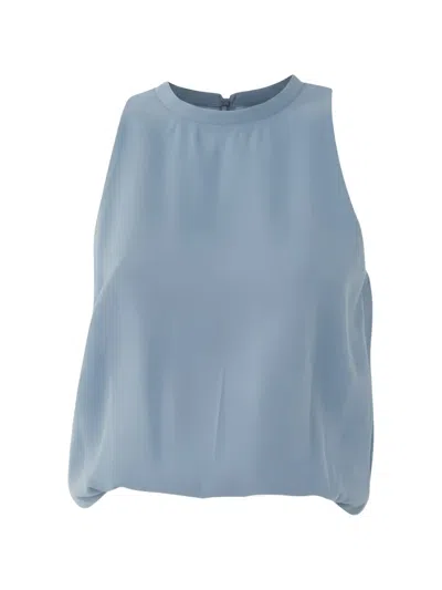 Eleh Gathered Top In Blue