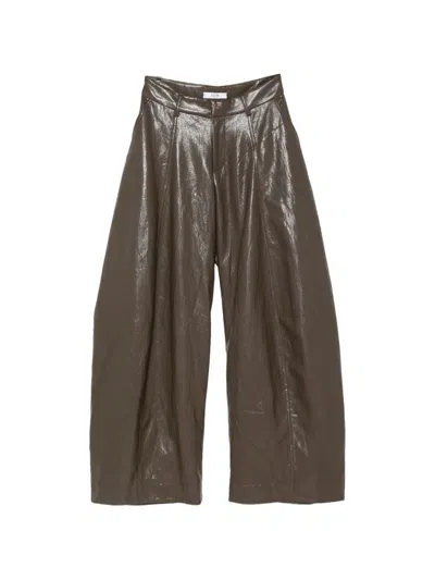 Eleh Glossy-finish Wide-leg Trousers In Multi