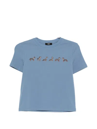 Eleh Graphic-print T-shirt In Blue