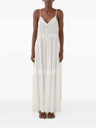 Eleh Ibiza Broderie Anglaise Maxi Dress In White