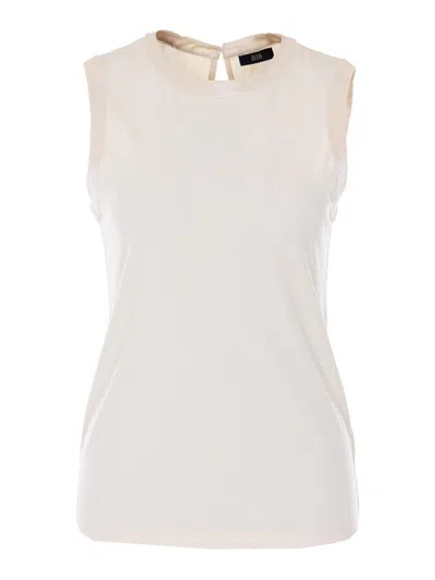 Eleh Ivory Top In White