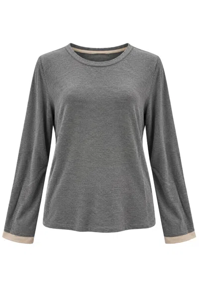 Eleh Knit Knit Mesh  Double Cuff Beije E Celestial In Gray