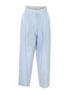 Eleh Light Blue Pants In Blue
