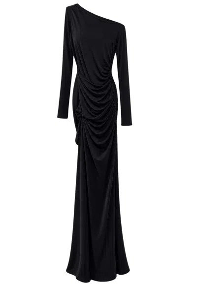 Eleh Long Dress  Draping In Black