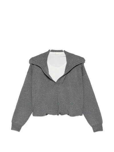 Eleh Long-sleeve Sweater In Gray