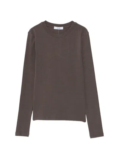 Eleh Long-sleeve T-shirt In Brown