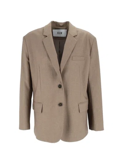 ELEH NOTCHED-LAPELS BLAZER