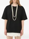 Eleh Open Back T-shirt In Black