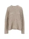 Eleh Open-knit Sweater In Neutral