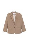 Eleh Oversized Single-breasted Jacket In Neutral