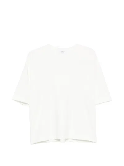 Eleh Pleat-detail T-shirt In White