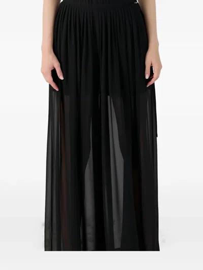 Eleh Pleated Palazzo Pants In Black