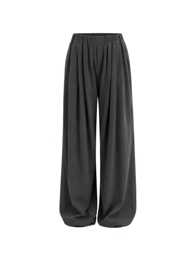 Eleh Pleated Palazzo Pants In Gray