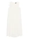 Eleh Pleated Sleeveless Midi Dress In White