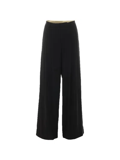 Eleh Pleated Wide-leg Trousers In Black