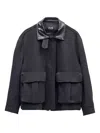 Eleh Pocket Collar Jacket In Black