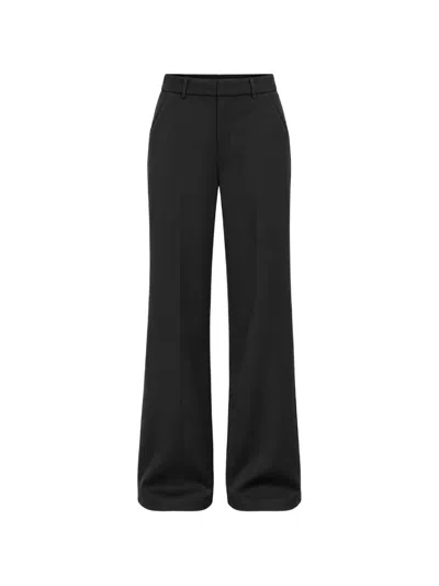 Eleh Pressed-crease Trousers In Black