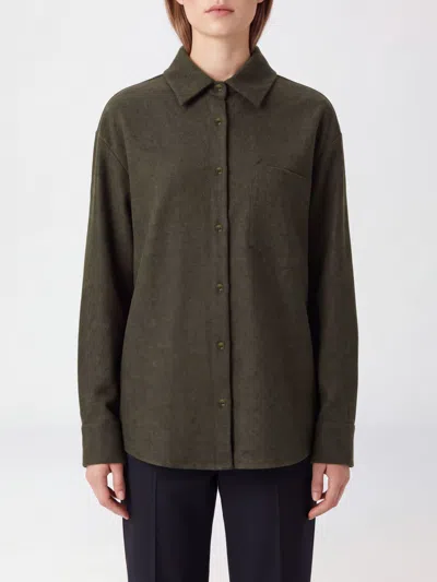 Eleh Relaxed Fit Long-sleeved Jersey Shirt In Brown