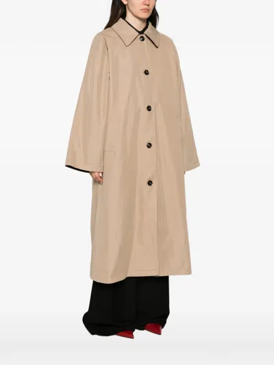 Eleh Reversible Gingham-print Coat In Neutral