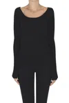 Eleh Ribbed Knit Pullover In Black