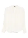 Eleh Ruffled High-neck Blouse In Neutral