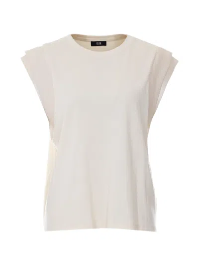 Eleh Satin Detail Panna Top In Neutral