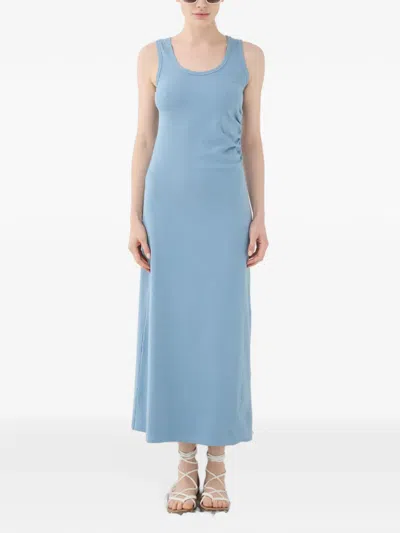 Eleh Scoop-neck Midi Dress In Blue