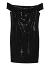 Eleh Sequin-embellishment Mini Dress In Black