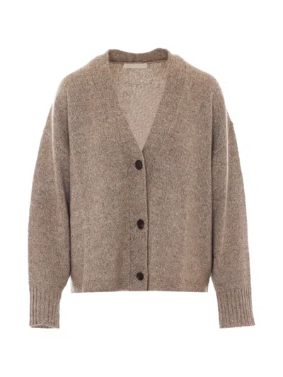 Eleh Sequin-embellished Cardigan In Brown