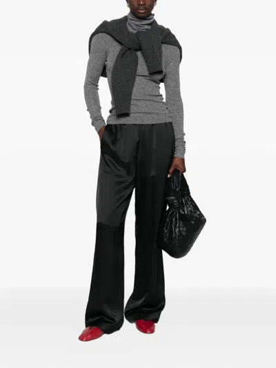 Eleh Sequin-embellished Ribbed-knit Sweater In Gray