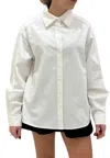 Eleh Shirt Over Woman  With Logo In White