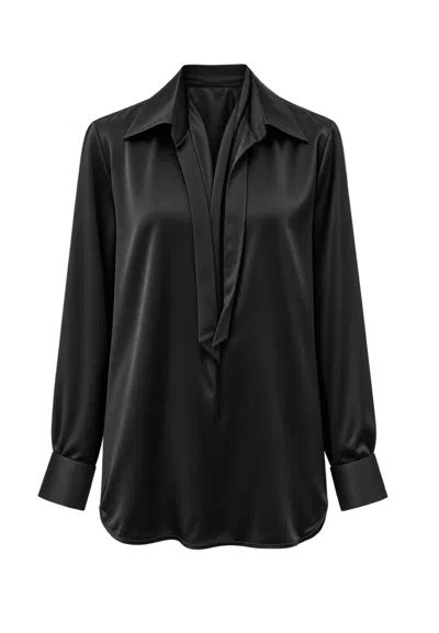 Eleh Shirt Shirt  Double Knitting Effect In Black