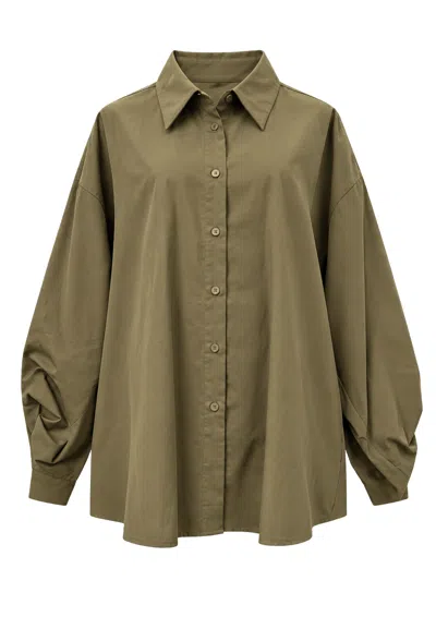 Eleh Shirt Shirt  Italian Collar In Green