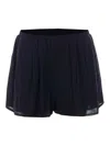 Eleh Elasticated Embroidered Shorts In Black