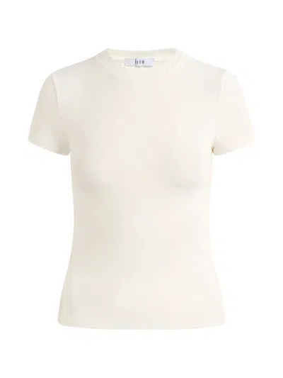 Eleh Short-sleeve Crew-neck T-shirt In White