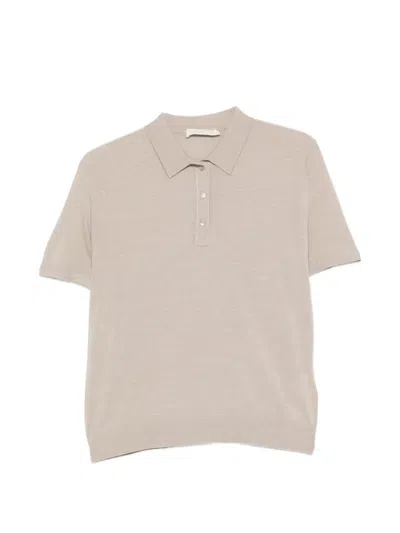 Eleh Short-sleeve Polo Shirt In Neutral