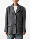 Eleh Single-breasted Blazer In Gray