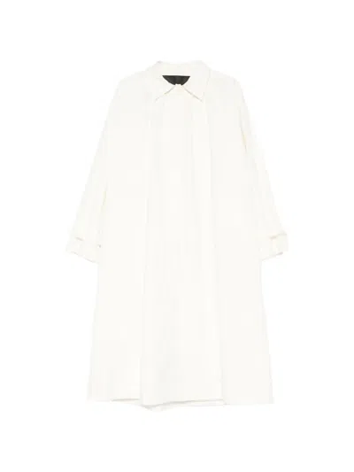 Eleh Single-breasted Coat In White