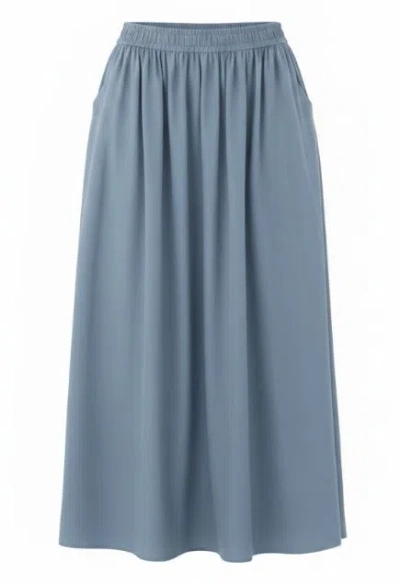 Eleh Sky Blue Elasticated Waistband Skirts