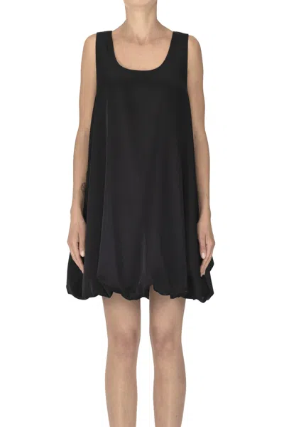Eleh Sleeveless Satin Dress In Black