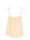 Eleh Smocked Pleated Top In Yellow