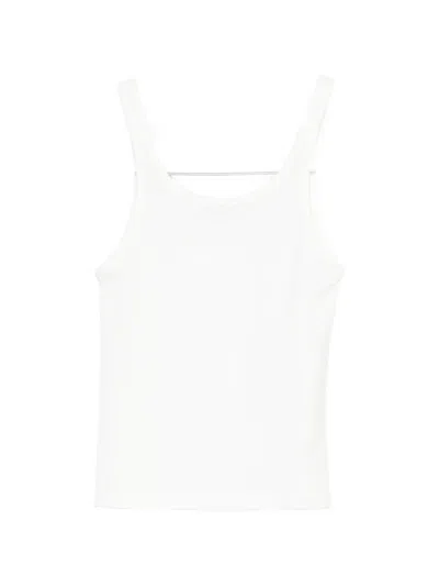 Eleh Square Neck Tank Top In White