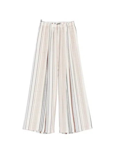 Eleh Striped-pattern Trousers In Gold