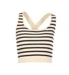 Eleh Striped Top In White